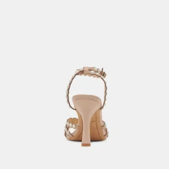HELLEN PEARL HEELS LT BLUSH LEATHER