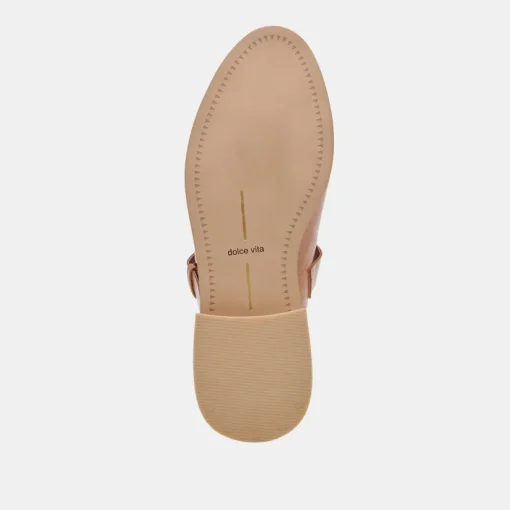 HIPPIE FLATS TAN CRINKLE PATENT