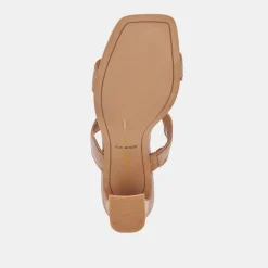 ILVA HEELS TOFFEE EMBOSSED LEATHER