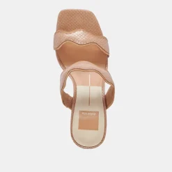 ILVA HEELS TOFFEE EMBOSSED LEATHER