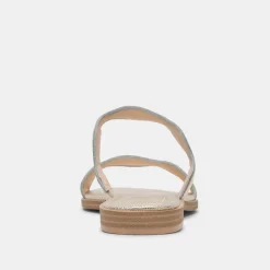 ILVA SANDALS GOLD DISTRESSED LEATHER