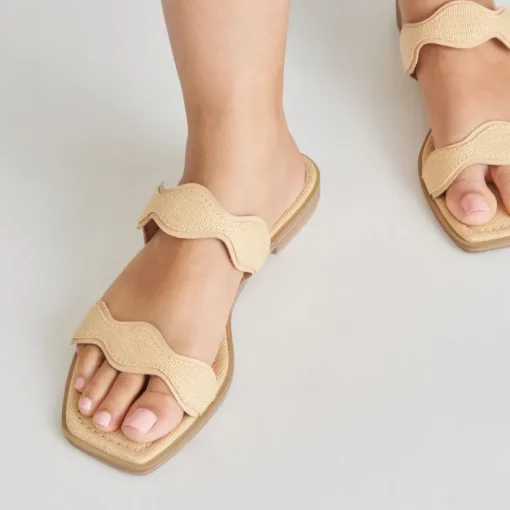 ILVA SANDALS LT NATURAL RAFFIA