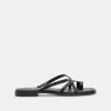 INDIGO SANDALS BLACK LEATHER