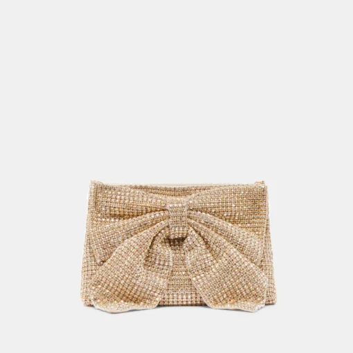 ISABELLA CLUTCH GOLD RHINESTONE MESH