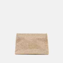 ISABELLA CLUTCH GOLD RHINESTONE MESH