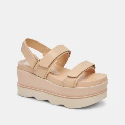 IZAK SANDALS FRENCH VANILLA LEATHER