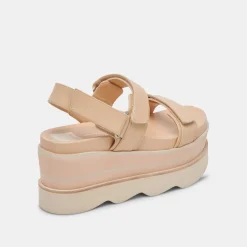 IZAK SANDALS FRENCH VANILLA LEATHER