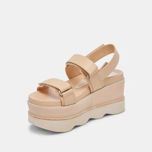 IZAK SANDALS FRENCH VANILLA LEATHER