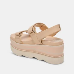 IZAK SANDALS FRENCH VANILLA LEATHER