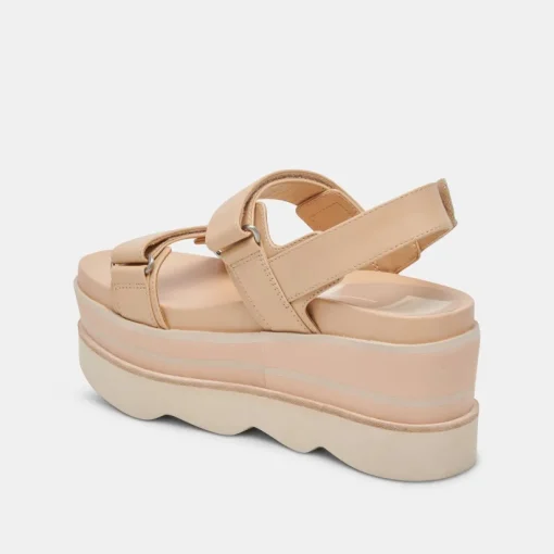 IZAK SANDALS FRENCH VANILLA LEATHER