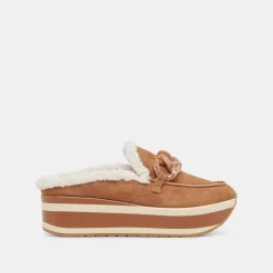 JAMEY PLUSH SNEAKERS PECAN SUEDE