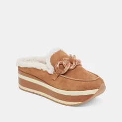 JAMEY PLUSH SNEAKERS PECAN SUEDE