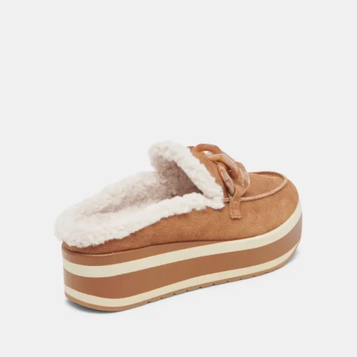 JAMEY PLUSH SNEAKERS PECAN SUEDE