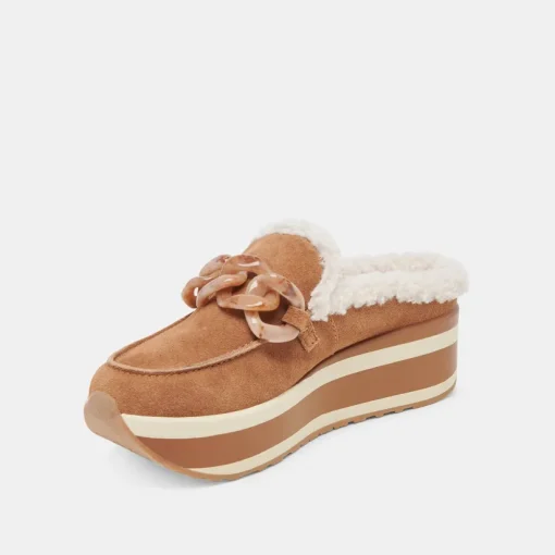 JAMEY PLUSH SNEAKERS PECAN SUEDE