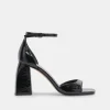 JANEY HEELS MIDNIGHT CRINKLE PATENT