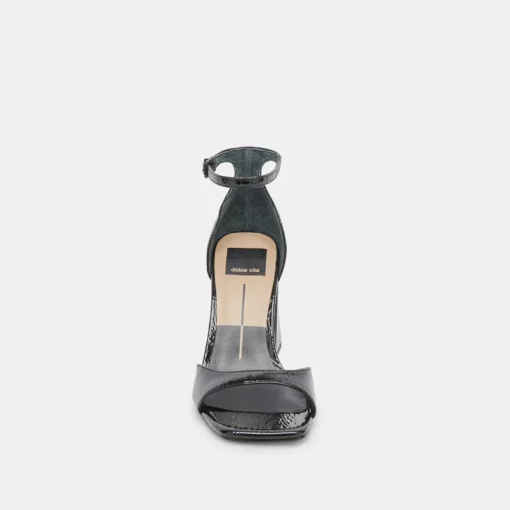 JANEY HEELS MIDNIGHT CRINKLE PATENT