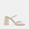JEMMY PEARL HEELS VANILLA SILK