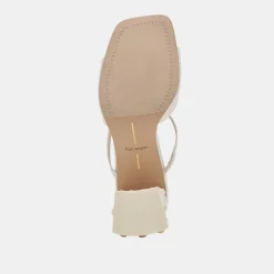JEMMY PEARL HEELS VANILLA SILK