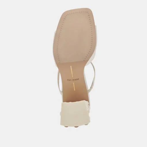 JEMMY PEARL HEELS VANILLA SILK