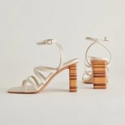 JENKO HEELS IVORY LEATHER