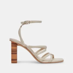 JENKO HEELS IVORY LEATHER