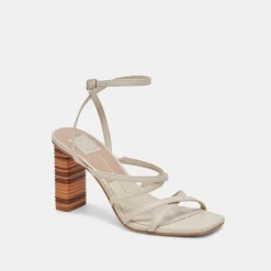JENKO HEELS IVORY LEATHER