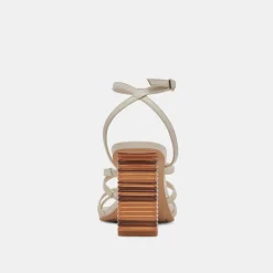 JENKO HEELS IVORY LEATHER