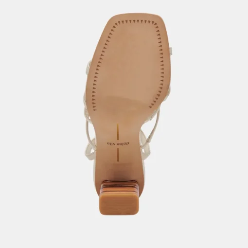 JENKO HEELS IVORY LEATHER