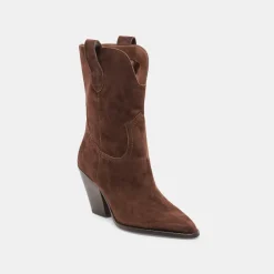 JESSEY BOOTS DK BROWN SUEDE