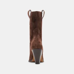 JESSEY BOOTS DK BROWN SUEDE