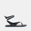 JUDY SANDALS BLACK LEATHER