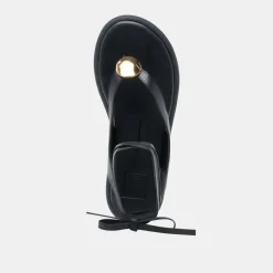 JUDY SANDALS BLACK LEATHER