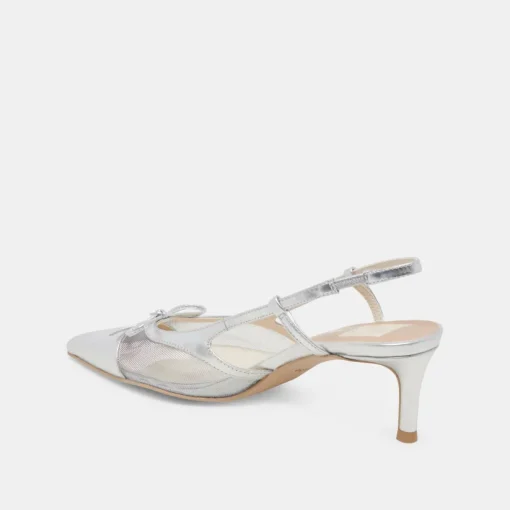 KANDI HEELS SILVER MESH