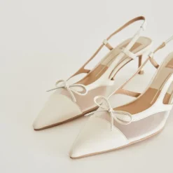 KANDI HEELS WHITE MESH