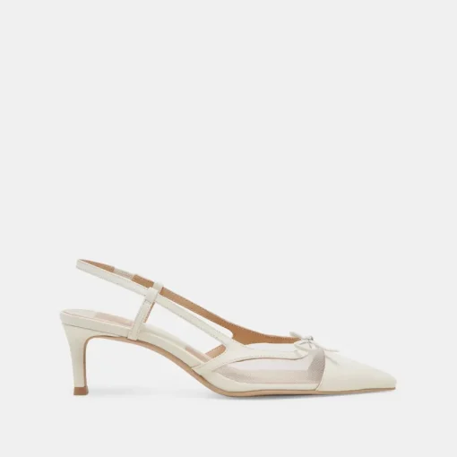 KANDI HEELS WHITE MESH