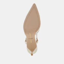 KANDI HEELS WHITE MESH