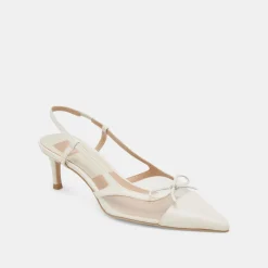 KANDI HEELS WHITE MESH