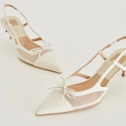 KANDI HEELS WHITE MESH