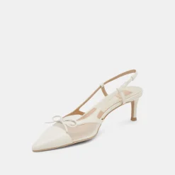 KANDI HEELS WHITE MESH