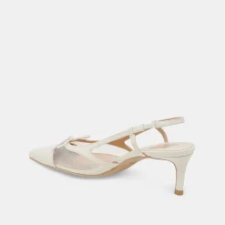 KANDI HEELS WHITE MESH