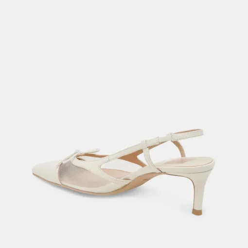 KANDI HEELS WHITE MESH
