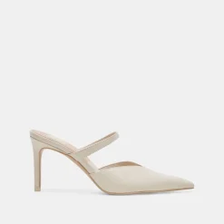 KANIKA HEELS WHITE CRINKLE PATENT