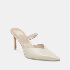 KANIKA HEELS WHITE CRINKLE PATENT