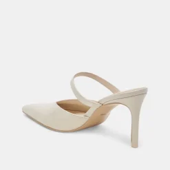 KANIKA HEELS WHITE CRINKLE PATENT