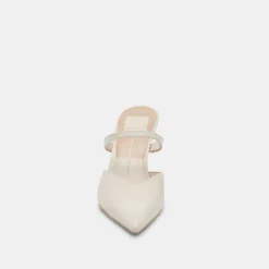 KANIKA HEELS WHITE CRINKLE PATENT