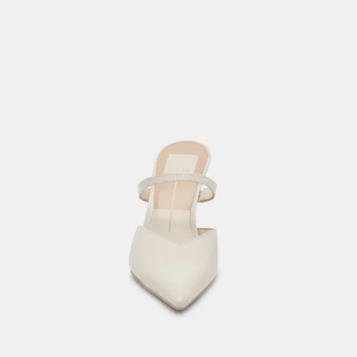 KANIKA HEELS WHITE CRINKLE PATENT