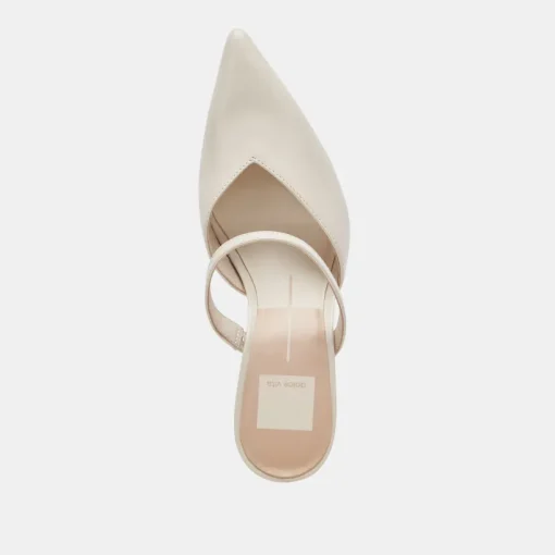 KANIKA HEELS WHITE CRINKLE PATENT