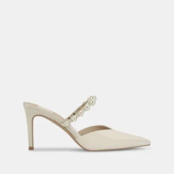 KANIKA PEARL HEELS VANILLA SILK