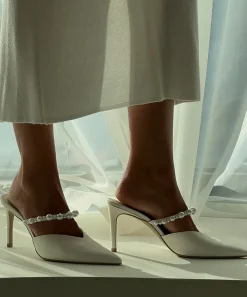 KANIKA PEARL HEELS VANILLA SILK