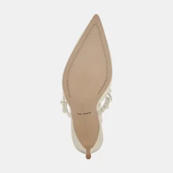 KANIKA PEARL HEELS VANILLA SILK